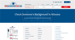 Desktop Screenshot of freebackgroundcheck.org